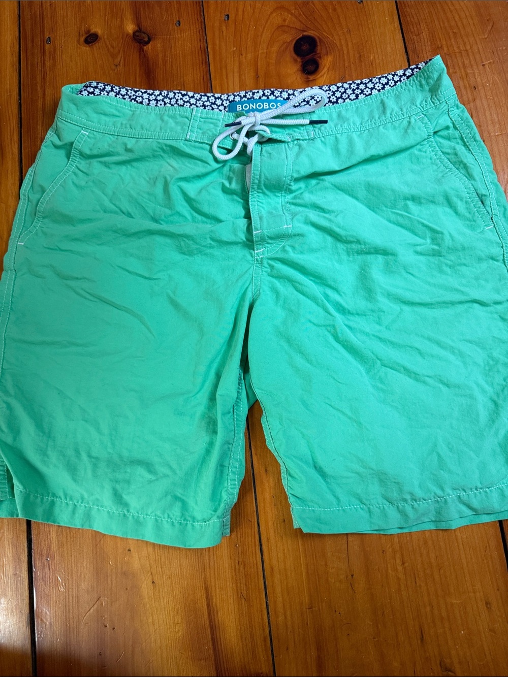 Bonobos Mint Green Swim Board Shorts Size 33